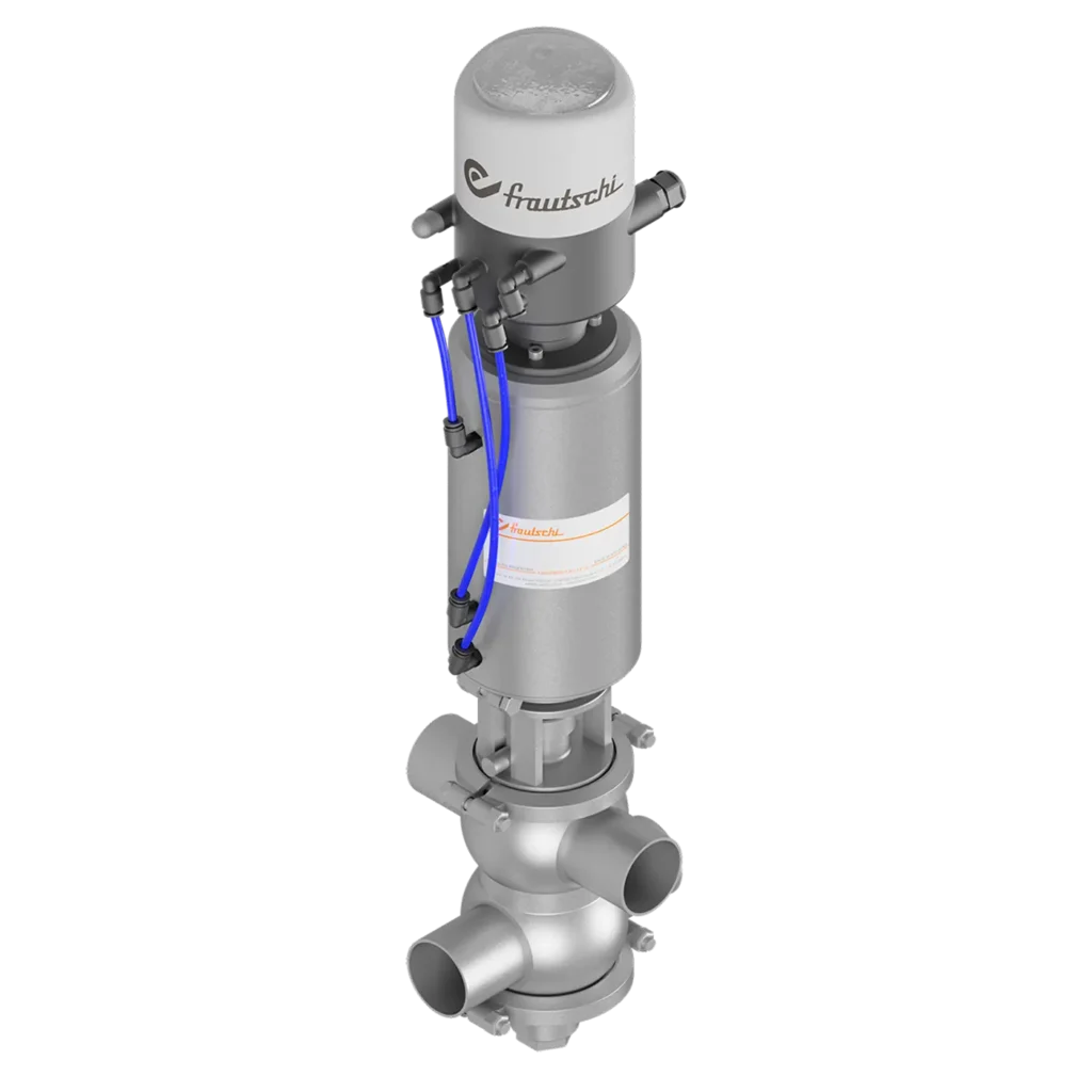 Válvula elevación higiénica Antimezcla con movimiento de vástago DJMV