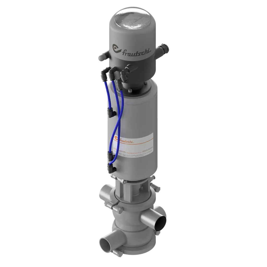 Válvula elevación higiénica Antimezcla con movimiento de vástago fondo tanque GU DNMV