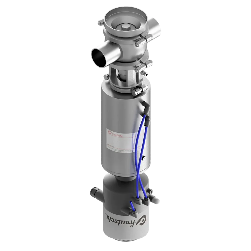 Válvula elevación higiénica Antimezcla con movimiento de vástago fondo tanque MV